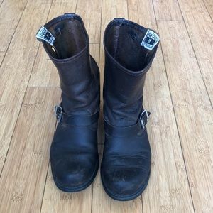 Frye Engineer 8R dark brown boots